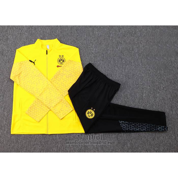 Chandal de Chaqueta del Borussia Dortmund 2023-2024 Amarillo